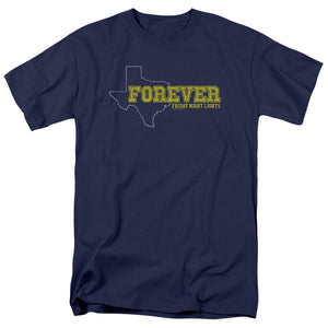 AN OFFCIALLY LICENSED FRIDAY NIGHT LIGHTS TEXAS FOREVER MEN'S REGULAR FIT T-SHIRT NAVY