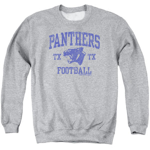 AN OFFCIALLY LICENSED FRIDAY NIGHT LIGHTS PANTHER ARCH ADULT UNISEX CREWNECK SWEATSHIRT ATHLETIC HEATHER