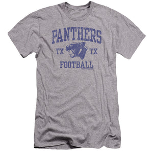 AN OFFCIALLY LICENSED FRIDAY NIGHT LIGHTS PANTHER ARCH MEN'S PREMIUM SLIM FIT T-SHIRT ATHLETIC HEATHER