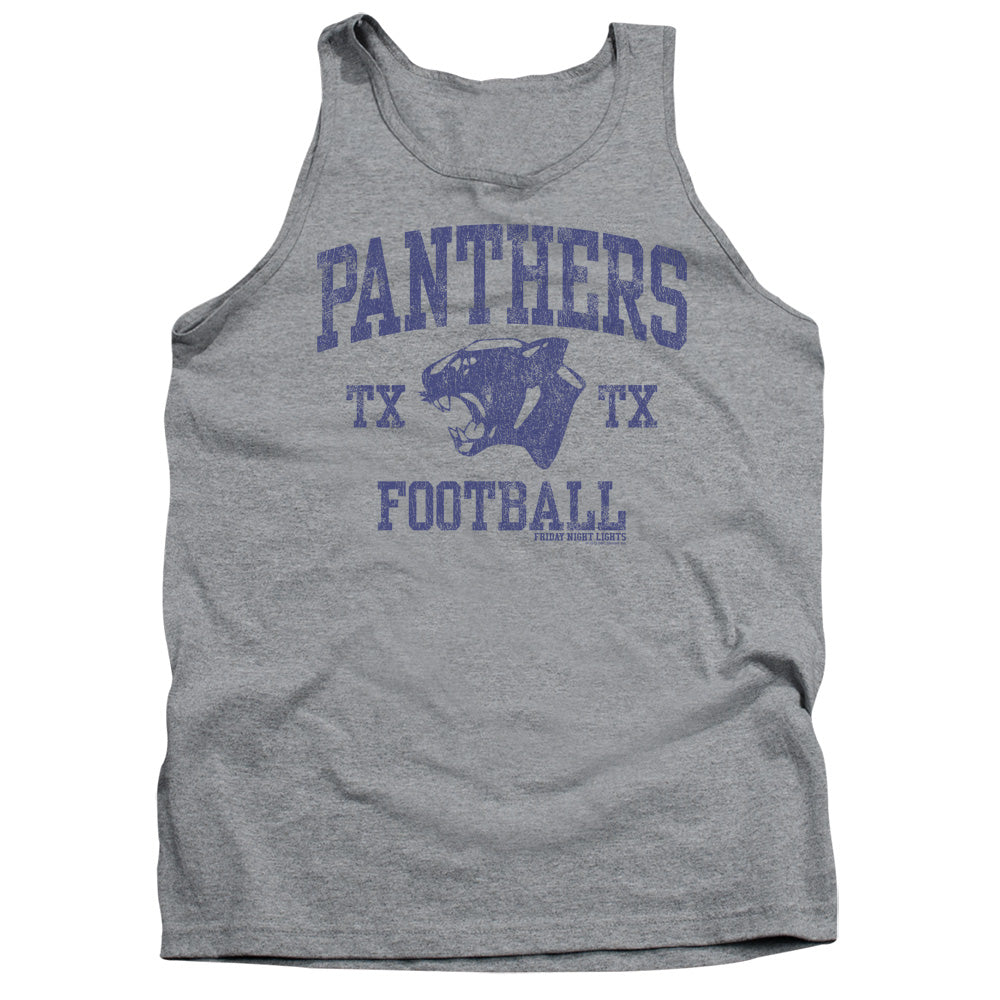 AN OFFCIALLY LICENSED FRIDAY NIGHT LIGHTS PANTHER ARCH ADULT UNISEX TANK TOP ATHLETIC HEATHER
