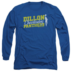 AN OFFCIALLY LICENSED FRIDAY NIGHT LIGHTS CHEER SQUAD MEN'S LONG SLEEVE T-SHIRT ROYAL