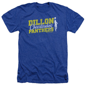AN OFFCIALLY LICENSED FRIDAY NIGHT LIGHTS CHEER SQUAD MEN'S HEATHER T-SHIRT ROYAL