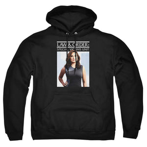 AN OFFCIALLY LICENSED LAW AND ORDER SVU BEHIND CLOSED DOORS ADULT UNISEX PULLOVER HOODIE BLACK
