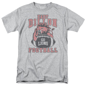 AN OFFCIALLY LICENSED FRIDAY NIGHT LIGHTS GO LIONS MEN'S REGULAR FIT T-SHIRT ATHLETIC HEATHER