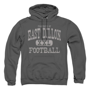AN OFFCIALLY LICENSED FRIDAY NIGHT LIGHTS PROPERTY OF ADULT UNISEX PULLOVER HOODIE CHARCOAL