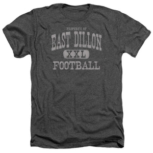 AN OFFCIALLY LICENSED FRIDAY NIGHT LIGHTS PROPERTY OF MEN'S HEATHER T-SHIRT CHARCOAL