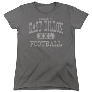 AN OFFCIALLY LICENSED FRIDAY NIGHT LIGHTS PROPERTY OF WOMEN'S REGULAR FIT T-SHIRT CHARCOAL