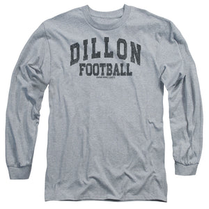 AN OFFCIALLY LICENSED FRIDAY NIGHT LIGHTS DILLION ARCH MEN'S LONG SLEEVE T-SHIRT ATHLETIC HEATHER