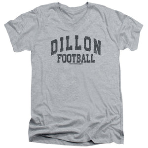 AN OFFCIALLY LICENSED FRIDAY NIGHT LIGHTS DILLION ARCH MEN'S V-NECK T-SHIRT ATHLETIC HEATHER