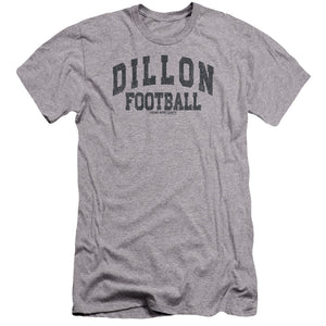 AN OFFCIALLY LICENSED FRIDAY NIGHT LIGHTS DILLION ARCH MEN'S PREMIUM SLIM FIT T-SHIRT ATHLETIC HEATHER