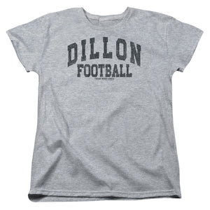 AN OFFCIALLY LICENSED FRIDAY NIGHT LIGHTS DILLION ARCH WOMEN'S REGULAR FIT T-SHIRT ATHLETIC HEATHER