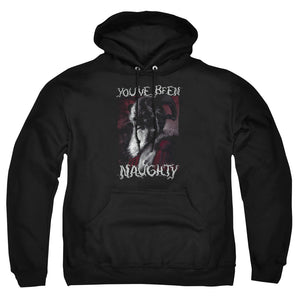 AN OFFCIALLY LICENSED GRIMM MERRY KRAMPUS ADULT UNISEX PULLOVER HOODIE BLACK