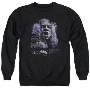 AN OFFCIALLY LICENSED GRIMM LADY HEXENBEAST ADULT UNISEX CREWNECK SWEATSHIRT BLACK
