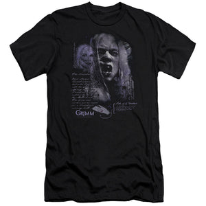 AN OFFCIALLY LICENSED GRIMM LADY HEXENBEAST MEN'S PREMIUM SLIM FIT T-SHIRT BLACK