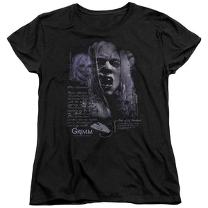 AN OFFCIALLY LICENSED GRIMM LADY HEXENBEAST WOMEN'S REGULAR FIT T-SHIRT BLACK