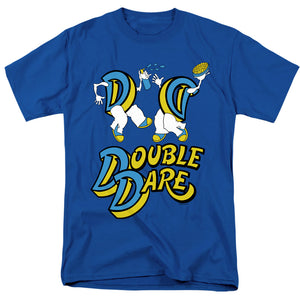 AN OFFCIALLY LICENSED DOUBLE DARE VINTAGE DOUBLE DARE LOGO MEN'S REGULAR FIT T-SHIRT ROYAL