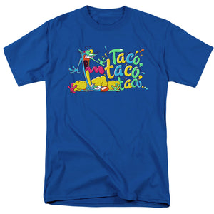AN OFFCIALLY LICENSED CATDOG TACO TACO TACO MEN'S REGULAR FIT T-SHIRT ROYAL