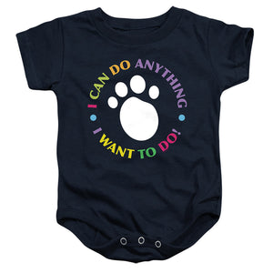 AN OFFCIALLY LICENSED BLUE’S CLUES (CLASSIC) I CAN DO ANYTHING! BABY BODYSUIT NAVY