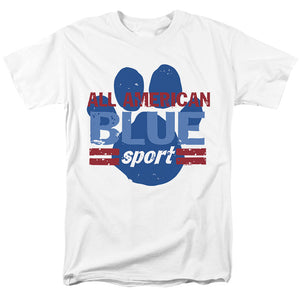 AN OFFCIALLY LICENSED BLUE’S CLUES (CLASSIC) ALL AMERICAN SPORT MEN'S REGULAR FIT T-SHIRT WHITE