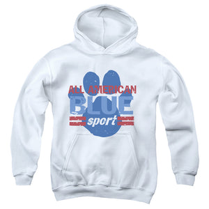 AN OFFCIALLY LICENSED BLUE’S CLUES (CLASSIC) ALL AMERICAN SPORT YOUTH HOODIE WHITE