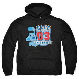 AN OFFCIALLY LICENSED BLUE’S CLUES (CLASSIC) UNIVERSITY ADULT UNISEX PULLOVER HOODIE BLACK