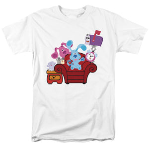 AN OFFCIALLY LICENSED BLUES CLUES & YOU FRIENDS FOREVER MEN'S REGULAR FIT T-SHIRT WHITE