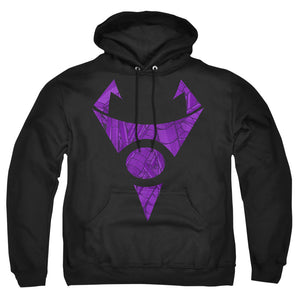 AN OFFCIALLY LICENSED INVADER ZIM IRKEN LOGO TUBED ADULT UNISEX PULLOVER HOODIE BLACK