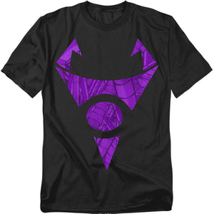 AN OFFCIALLY LICENSED INVADER ZIM IRKEN LOGO TUBED MEN'S REGULAR FIT T-SHIRT BLACK