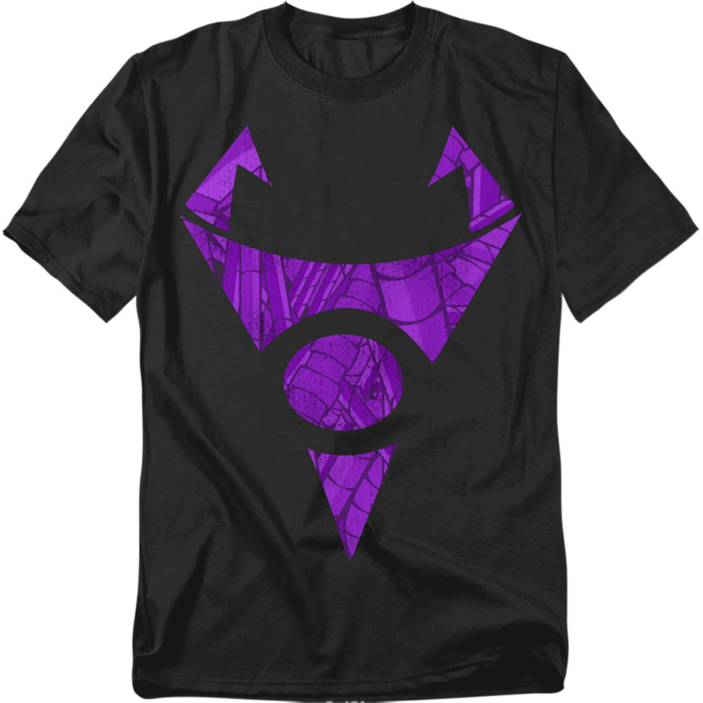 AN OFFCIALLY LICENSED INVADER ZIM IRKEN LOGO TUBED MEN'S REGULAR FIT T-SHIRT BLACK