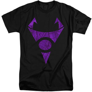 AN OFFCIALLY LICENSED INVADER ZIM IRKEN LOGO TUBED MEN'S TALL FIT T-SHIRT BLACK