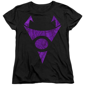 AN OFFCIALLY LICENSED INVADER ZIM IRKEN LOGO TUBED WOMEN'S REGULAR FIT T-SHIRT BLACK