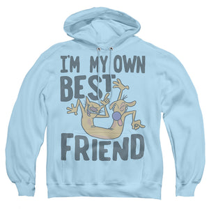AN OFFCIALLY LICENSED CATDOG MY OWN BEST FRIEND ADULT UNISEX PULLOVER HOODIE LIGHT BLUE