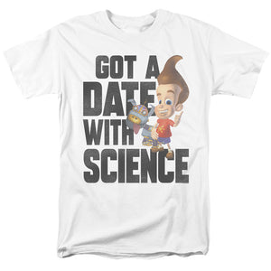 AN OFFCIALLY LICENSED JIMMY NEUTRON JIMMY NEUTRON SCIENCE MEN'S REGULAR FIT T-SHIRT WHITE