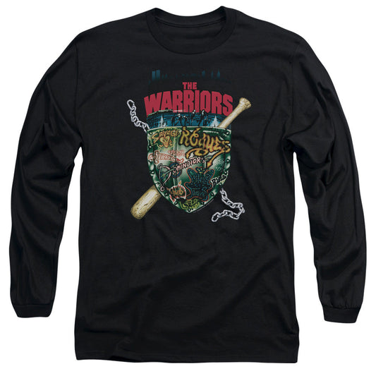 Warriors Shield Licensed Adult Unisex Long Sleeve T-Shirt LG