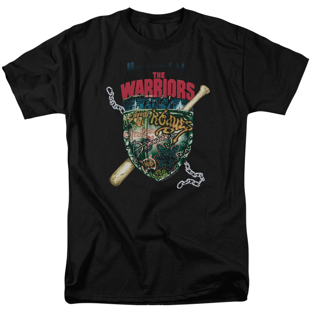 Warriors Shield Licensed Adult Unisex T-Shirt Regular Fit Tee SM-3X