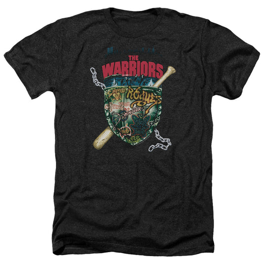Warriors Shield Licensed Adult Unisex T-Shirt Heather Tee LG