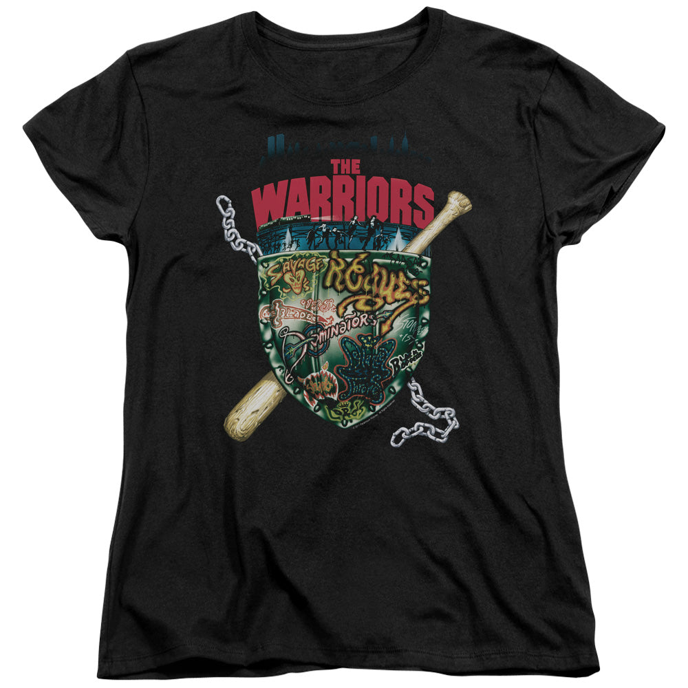 Warriors Shield Licensed Women's T-Shirt Regular Fit LG