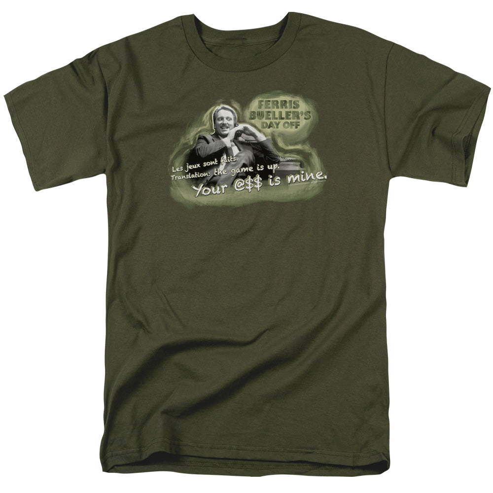 Ferris Bueller Mr. Rooney Licensed Adult Unisex T-Shirt Regular Fit Tee SM-3X