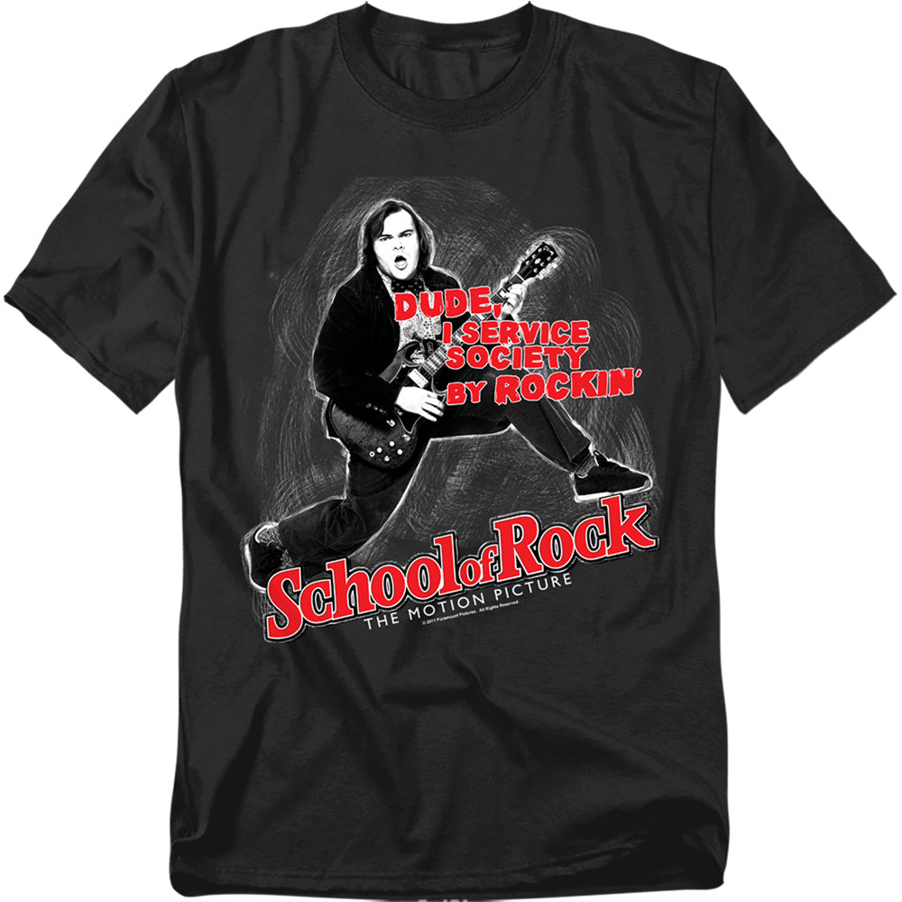 School Of Rock Rockin Licensed Adult Unisex T-Shirt Regular Fit Tee SM-3X