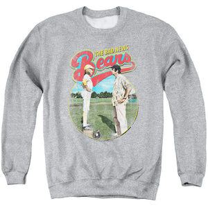 AN OFFCIALLY LICENSED BAD NEWS BEARS VINTAGE ADULT UNISEX CREWNECK SWEATSHIRT ATHLETIC HEATHER