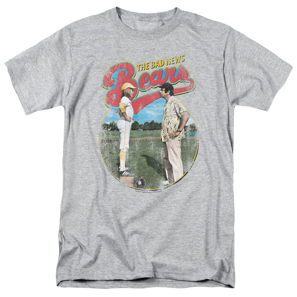 AN OFFCIALLY LICENSED BAD NEWS BEARS VINTAGE MEN'S REGULAR FIT T-SHIRT ATHLETIC HEATHER