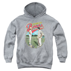 AN OFFCIALLY LICENSED BAD NEWS BEARS VINTAGE YOUTH HOODIE ATHLETIC HEATHER