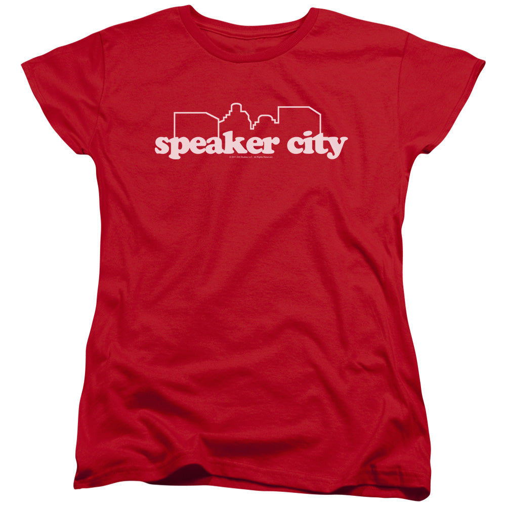 Old School Speaker City Logo Licensed Women's T-Shirt Regular Fit XL