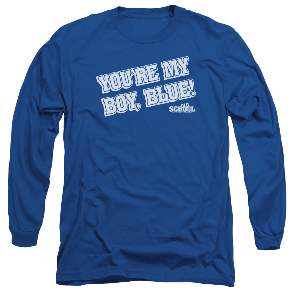 Old School My Boy Blue Licensed Adult Unisex Long Sleeve T-Shirt LG
