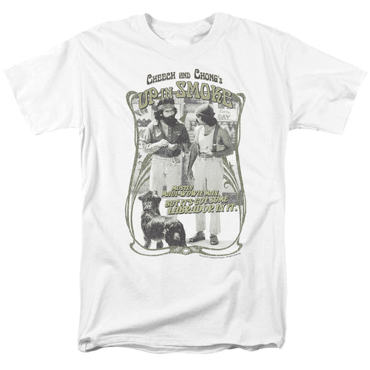 Up In Smoke Labrador Licensed Adult Unisex T-Shirt Regular Fit Tee SM-3X