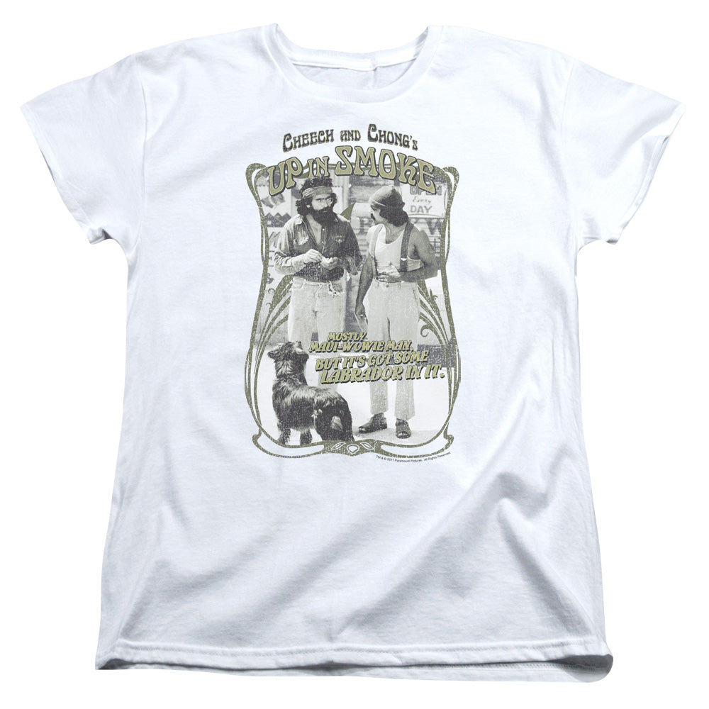 Up In Smoke Labrador Licensed Women's T-Shirt Regular Fit LG