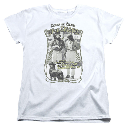 Up In Smoke Labrador Licensed Women's T-Shirt Regular Fit LG
