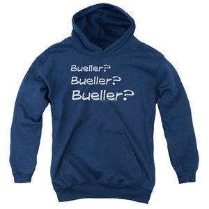 AN OFFCIALLY LICENSED FERRIS BUELLER BUELLER? YOUTH HOODIE NAVY