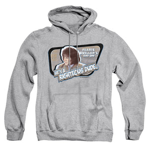 AN OFFCIALLY LICENSED FERRIS BUELLER GRACE ADULT UNISEX PULLOVER HOODIE ATHLETIC HEATHER