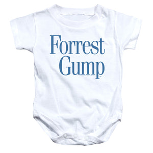 AN OFFCIALLY LICENSED FORREST GUMP LOGO BABY BODYSUIT WHITE